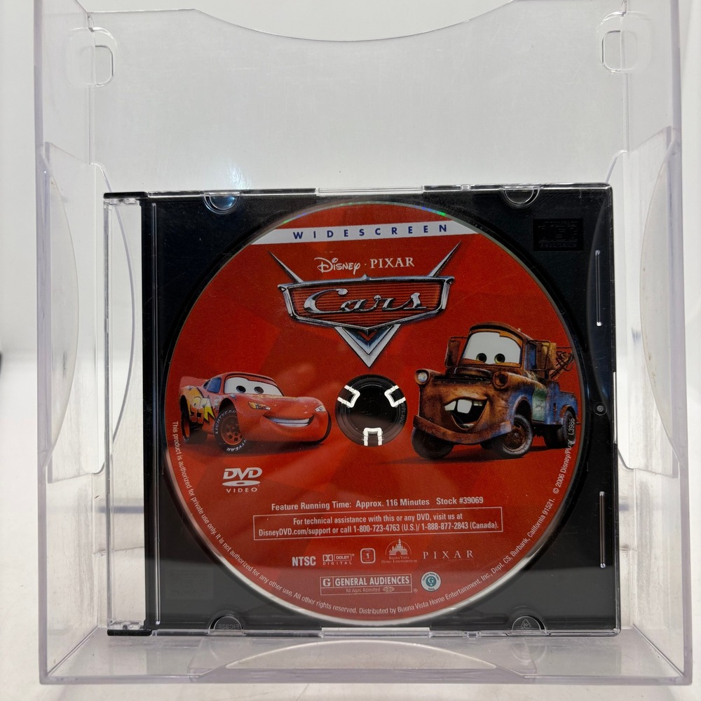 Disney Pixar Cars DVD Widescreen Edition Lightning McQueen Stock 39069 NTSC G